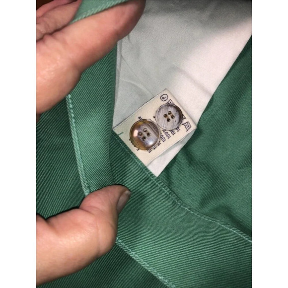 IZOD LACOSTE Men Beige Chino VTG Shorts 36 W x 9 L Classic Preppy - Picture 8 of 10